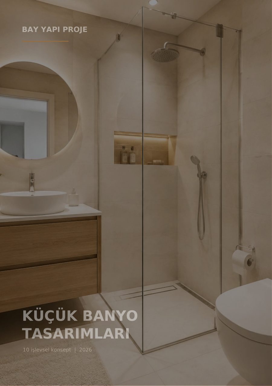 Küçük Banyo Tasarımları kataloğu kapağı